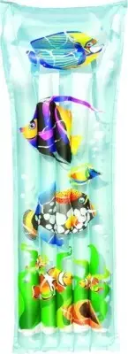 BestWay Beach Mat Float Lounger Inflatable Mattress Bed Tropical Fish 44035 NEW