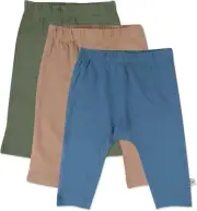 HonestBaby Multipack Harem Pants Roomy Fit 12 Months, 3-pack Earthy Blues