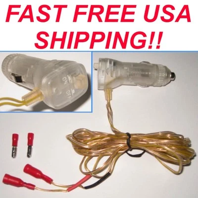 12V Cigarette Lighter Power Adapter for LEDGlow's LED Kits With On / Off switch