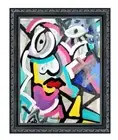 CORBELLIC EXPRESSIONISM 14X11 FUTURE TELLER ABSTRACT ORIGINAL ART MODERN HOME