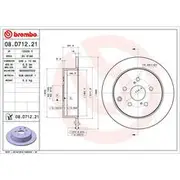 Brembo Prime Solid Brake Rotor - Single - 08.D712.21