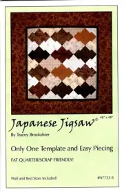 Japanese Jigsaw Quilt Pattern by Tracey Brookshier 07733S