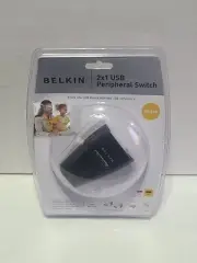 Belkin 2x1 Peripheral USB Switch F1U201V 2 Ports External New Sealed
