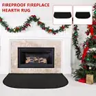 Fireproof Hearth Mat Half Round Fireproof Hearth Rug Anti-Slip Fireproof-·