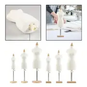 Mini Tailor Dressmaker Doll Mannequin Torso Stand, Doll Female Dress Form