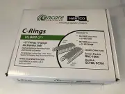 C-RINGS FASTENERS 1/2" 16ga STAINLESS COLLATED, SHARP/BLUNT 516SS100, 516SS100B