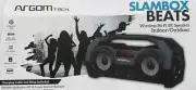 ARGOM TECH SLAMBOX BEATS WIRELESS BT SPEAKER Indoor/Outdoor - **NEW IN BOX**