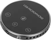LIFKICH Directional USB Microphone for Online Meetings Portable Tabletop Mic for Live Streaming Gaming and Video Chat Lightweight Design for Convenient Use and Storage