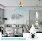 WiFi Panorama Camera E27 Bulb Home Security Lamp Light Camera