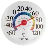 NEW TAYLOR 6714 LARGE DIAL RAINBOW INDOOR OUTDOOR THERMOMETER 6270623