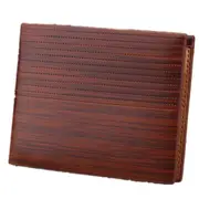 Men Leisure Wallet Business Retro PU Leather Multifunction Purse Short Purse Pockets KL017 dots light brown
