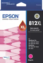 Epson 812XL - High Capacity DURABrite Ultra - Magenta Ink Cartridge