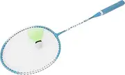 Badminton Racket 2 Player Lightweight High Elasticity Durable Jewelry Blue Set