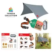 Rain Fly by 12x10 Lightweight Survival Camping Tarp; 100% Waterproof; Makes a...