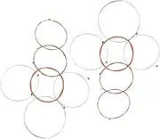 JOINPAYA 12pcs Strings Folk Guitar Strings Acoustic Replacement Strings for Better Sound Resonance for All Musical Genres Guitar Supplies for Enthusiasts
