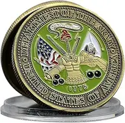 U.S. Army Challenge Coin - Military Coin with 1775 Symbol, for Army Veterans and Soldiers