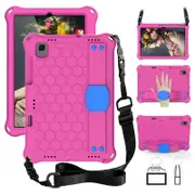 Hive SamSung Tablet Case For Sansung S6 10.5 (2019)/ S5E(2019)/Tab A7 (2020) Durable Stand Cover With Shoulder Strap-RoseBlue