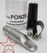 Ponzol Stainless Steel 85 Alto Saxophone Mouthpiece NEW