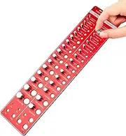 Bolt Measuring Tool,Portable Metal Thread Gauge | Wear-Resistant Bolt Size Finder, Nut Measuring Supplies for Maintenance Professionals