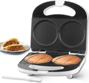Double Mini Pancakes Maker Machine, Arepa Maker, Electric Pancake Maker Griddle,