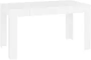 vidaXL Dining Table Indoor Home Kitchen Living Dining Room Dinner Table Restaurant Eating Table Furniture Decor White Engineered Wood