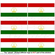TADJIKISTAN R�publique Drapeau Tadjik 40mm Mobile T�l�phone Mini Autocollants x6