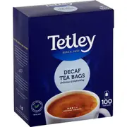 Tetley Decaffeinated Tea Bags 100 pack