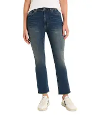 Nic+Zoe Raw Hem Demi Boot Jeans in Aegean