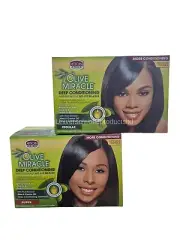 African Pride Olive Miracle Anti-Breakage Deep Conditioning No-Lye Relaxer