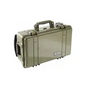 Pelican 1510 Case - Olive Green with Padded Dividers