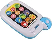 JOINPAYA Arabic Learning Machine Phone Toy Light up Phone LED Kidphone Musical Phone Car Musical Phone Toy Cell Phone Toy Phones Stupid Phone for Toys Abs White