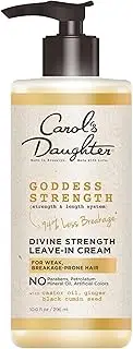Carol's Daughter Goddess Strength Leave In Conditioner Cream, 10 Fl Oz - Strengthening and Moisturizing for Wavy, Curly Hair