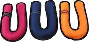 3pcs Interactive Dog Training Toy Pet Fetch Toy Ball for Puppy U-Shape Chuckling Dog Chuckling Toy Squeaker for Pet Plaything Random Color