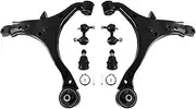 Front End 6pc Suspension Kit for Honda CR-V 2002 2003 2004 2005 2006, 2 Lower Control Arms + 2 Lower Ball Joints + 2 Sway Bar Links, CR-V Replacement 6pcs Kit