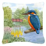 Carolines Treasures ASAD0692PW1818 Kingfisher by Sarah Adams Canvas Decorativ...