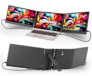 2025 Upgrade Laptop Screen Extender Portable Monitor, 14" 1080P , Fit for 13-17"