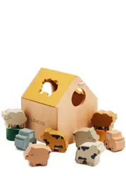 Liewood Kids Ludwig Wooden Puzzle House - Multicoloured - One Size ONE SIZE