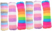 Totority 6pcs Interactive Plush Pillow Dog Toy Bite-Resistant Chewing Pillows for Indoor Cats Amusing Cat Toys for Playtime and Bonding Rainbow