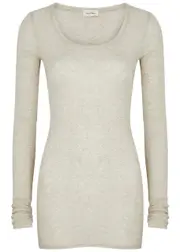 American Vintage Massachusetts Cotton top - Cream - S (UK 8-10 / S) S (UK 8-10 / S)