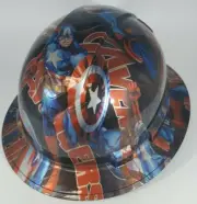 New Full Brim Hard Hat Custom Hydro Dipped AVENGERS. Free Shipping