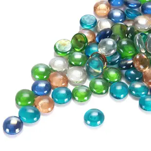 Round Glass Stones Gift Fish Tank Beads 100g Craft Pebbles M