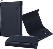 [Lyvixora] Passport Bag & RFID Passport Wallet - Family Passport Holder with RFID Blocking Technology, Travel Document Organizer Protector, Card Pin Included, A Perfect Travel Accessories - Navy Blue