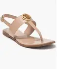 TORY BURCH TOASTED CARAMEL FLAT SANDAL NEW IN BOX W DUST BAG SIZE 9.5