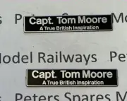 Hornby X14074 Class 66 Name Plates Acc Bag Sir Captain Tom Moore