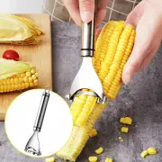 Stainless Steel Corn Peeler Stripper Cob Thresher Kernel Remover Kitchen Tool