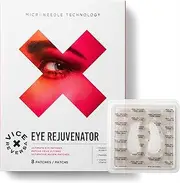 Eye Rejuvenator: Microneedle Eye Patches | Under Eye Mask | Hydrate & Brighten, Smooth Fine Lines, Boost Collagen Production | Peptides, Hyaluronic Acid, Vitamin C | Vegan