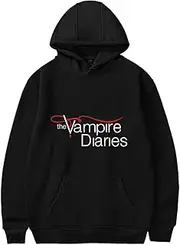 [PANOZON] Women's Vampire Diaries Logo Hoodie Long Sleeve Sweatshirt Casual Sweater for Fangirl