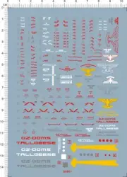 Detail Up 1/100 MG Tallgeese I EW GDM Figure Model Markings Water Slide Decal