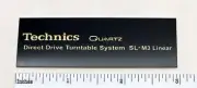 Technics SL-M3 Linear Turntable Custom Badge Gold Aluminum