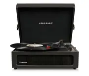 CROSLEY Crosley Voyager Black - Bluetooth Portable Turntable & Record Storage Crate